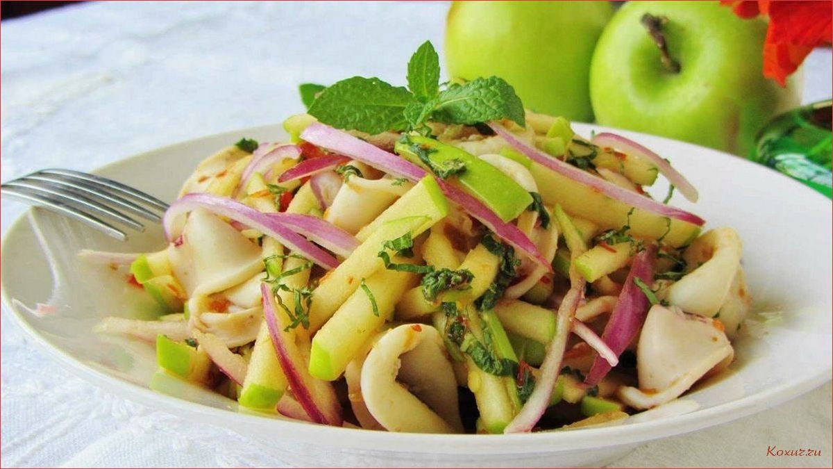 (салат, яйцом, яблоком, вкусный, полезный) Салат с яйцом и яблоком — вкусный и полезный рецепт