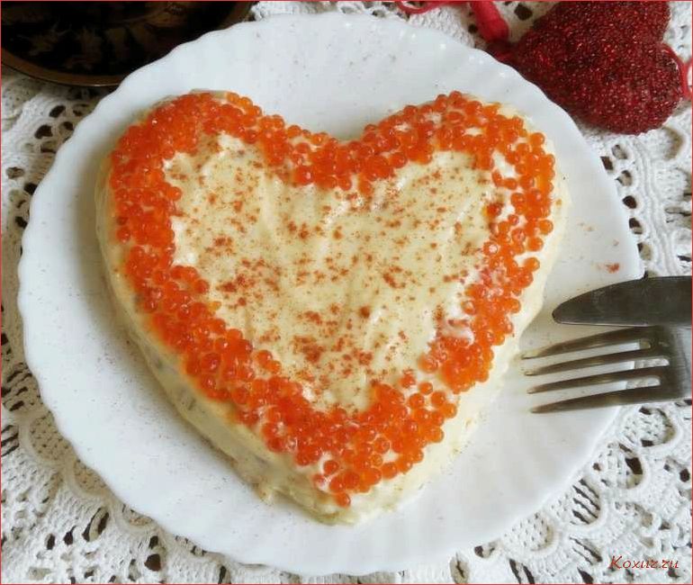 Салат &laquo;Сердце&raquo; — рецепт вкусного и полезного блюда 