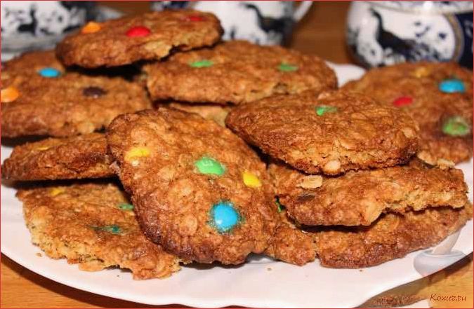 (секреты, приготовления, вкусного, овсяного, печенья) Секреты приготовления вкусного овсяного печенья с разноцветными драже