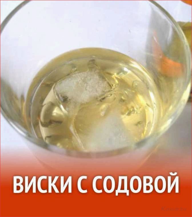 Виски с содовой — идеальное сочетание ароматов и вкусов 