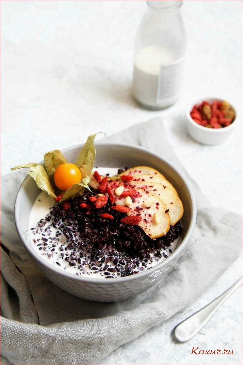 Рисовый пудинг на завтрак — вкусное и питательное блюдо  