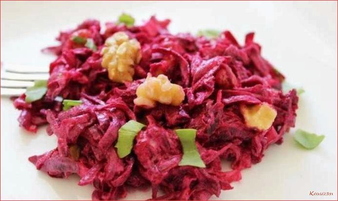 Свекольный салат с курицей — легкий и вкусный рецепт  