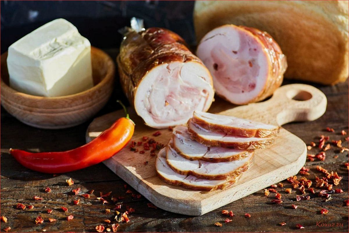 Рулет с копченой курицей — нежное мясо и ароматный дым  